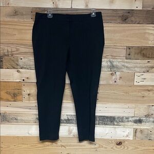 Lands' End size 12 Petite Black Mid-rise Ankle Soft and Stretchy Dress Pants